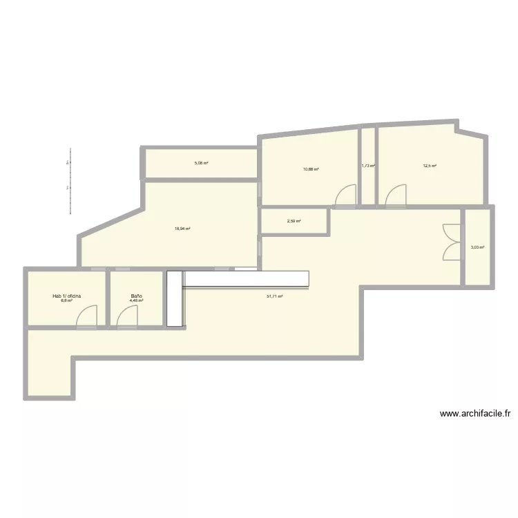 123. Floor plan with 10 and 117 m² 123. Floor plan with 10 and 117 m²