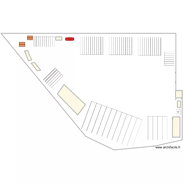 Plano previsto. Floor plan with 7 and 828 m² Plano previsto. Floor plan with 7 and 828 m²