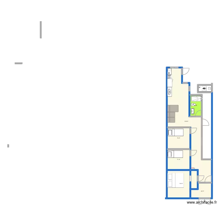 Hialeah Depa. Floor plan with 24 and 145 m² Hialeah Depa. Floor plan with 24 and 145 m²