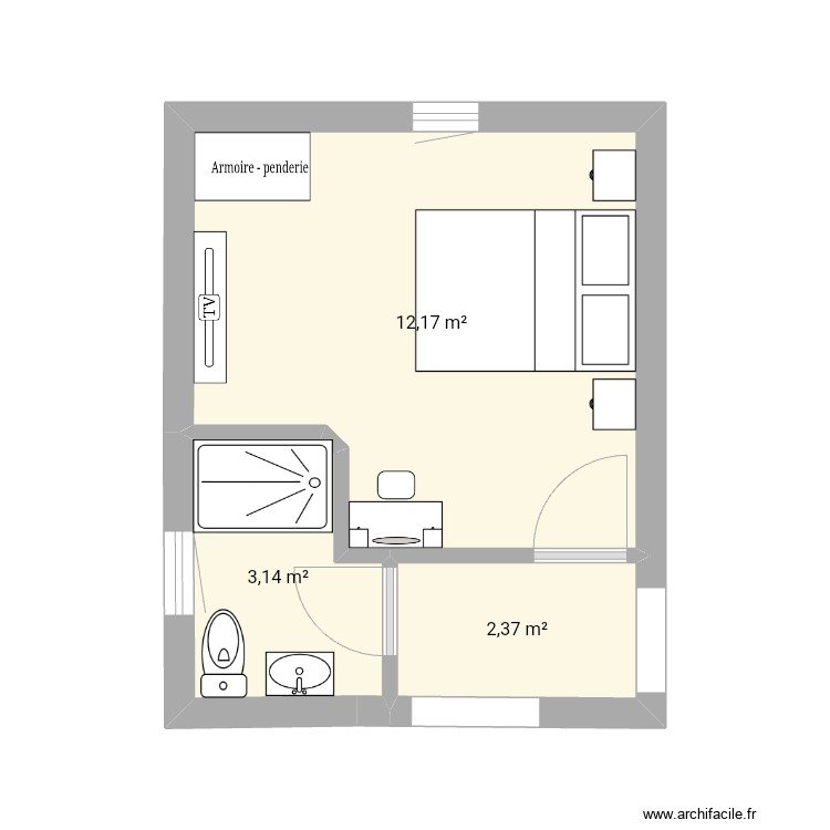 Back bedroom SDD 2. Floor plan with 0 room and 0 m2