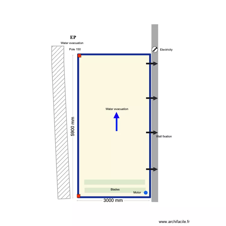 Nicolas. Floor plan with 1 Room and 17 m² Nicolas. Floor plan with 1 Room and 17 m²