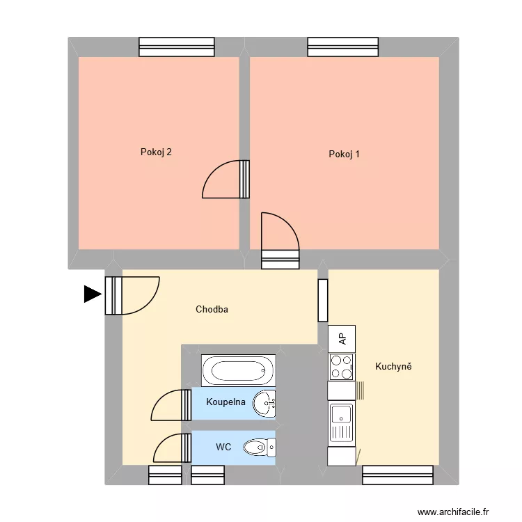 Na N&aacute;břež&iacute; 5, byt 6. Floor plan with 12  and 178 m²