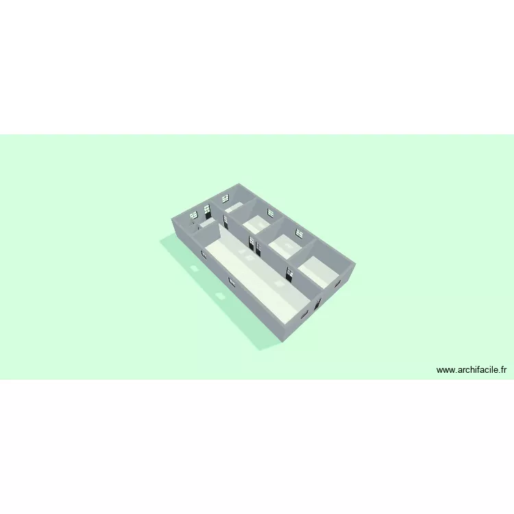 CASA FAMILIA CAICEDO ROJAS. Floor plan with 7  and 129 m²
