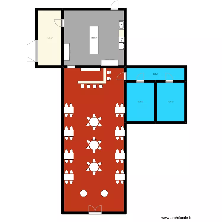 Restaurant. Floor plan with Restaurant. Floor plan with