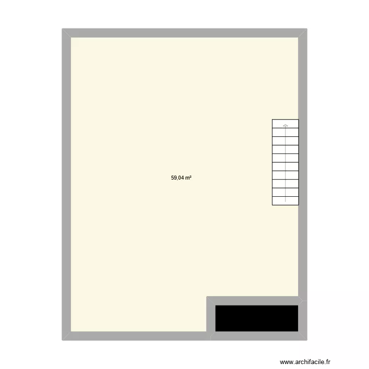 almacen 2 nivel 3. Floor plan with 2  and 61 m²