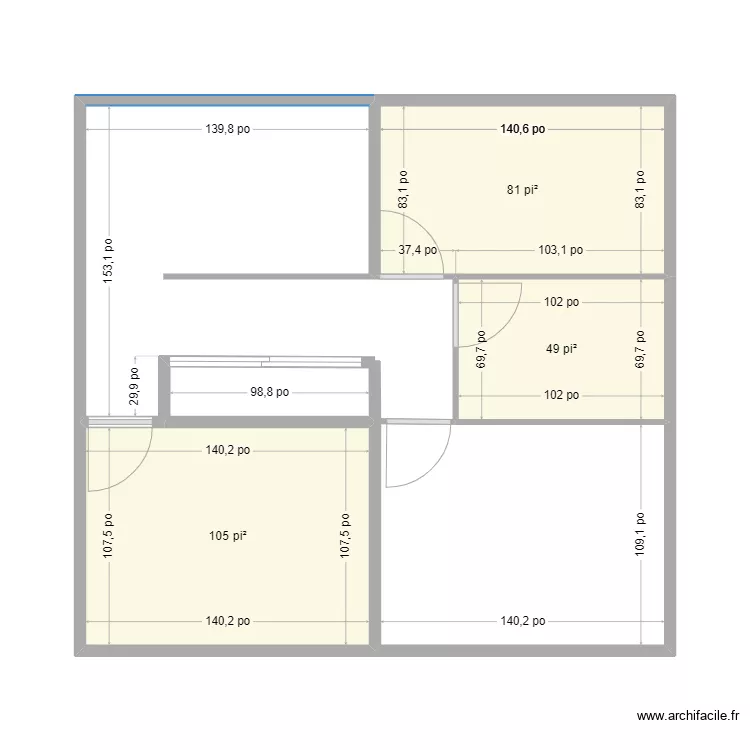 Actuel1. Floor plan with 