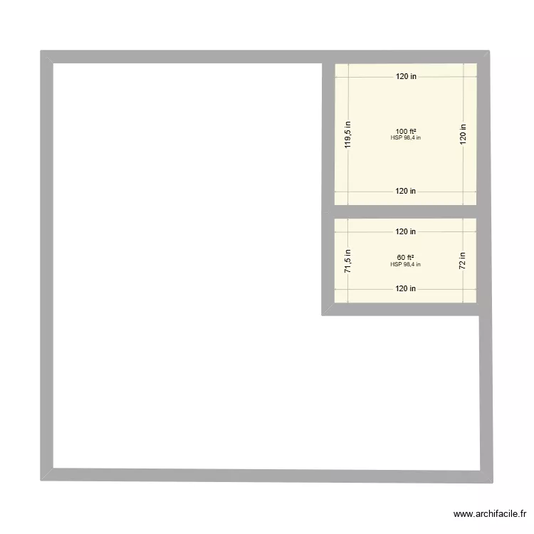 Home1. Floor plan with 2  and 15 m²