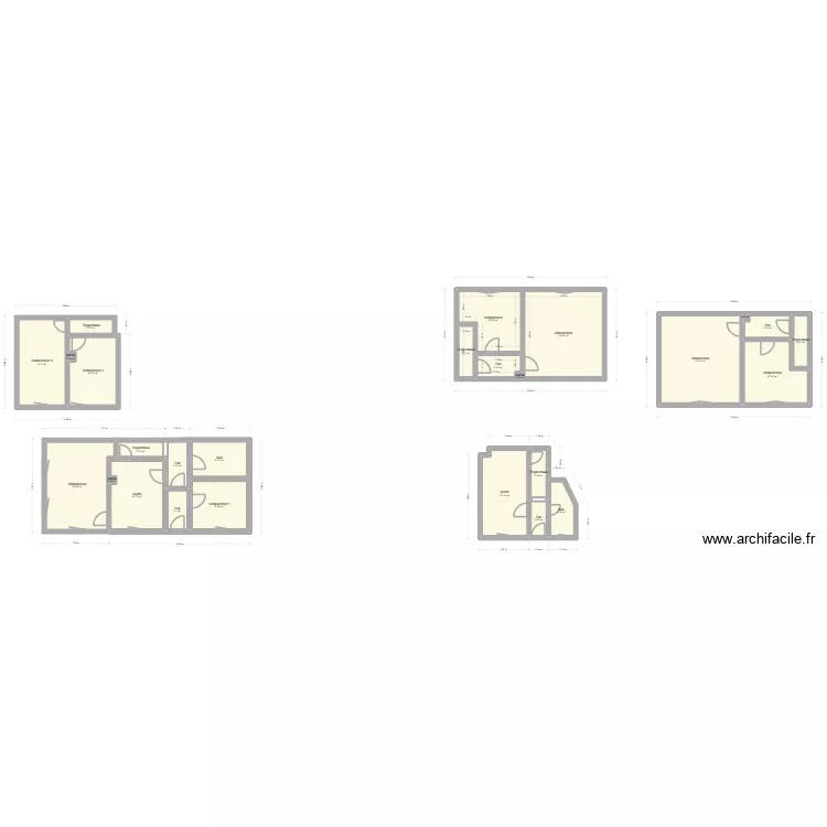 Wohnungen. Floor plan with 26 and 188 m² Wohnungen. Floor plan with 26 and 188 m²