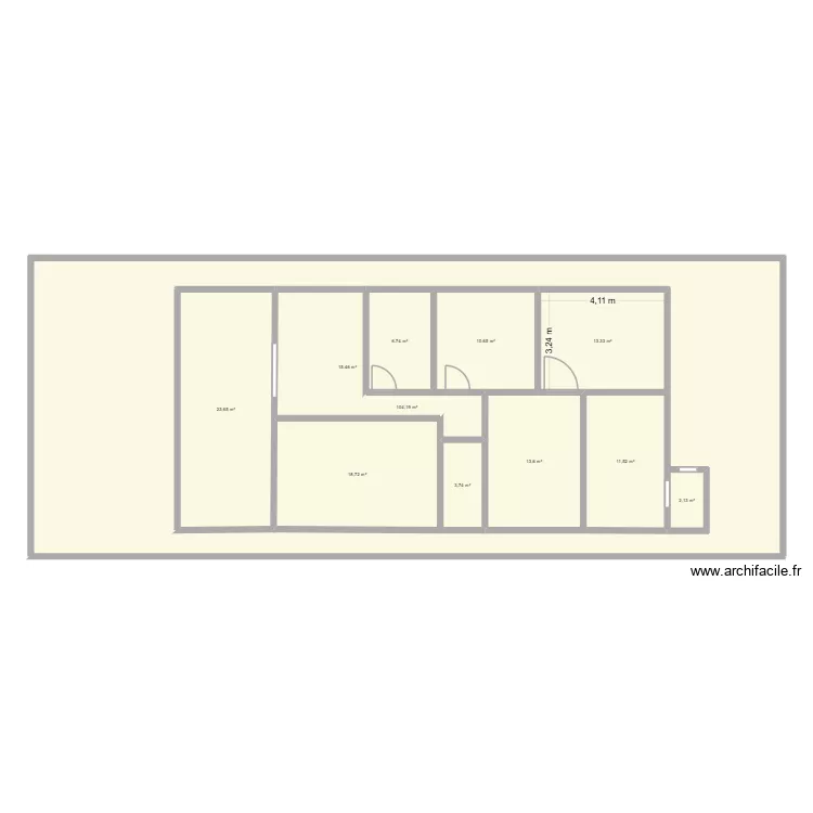 Casa. Floor plan with 11  and 358 m²