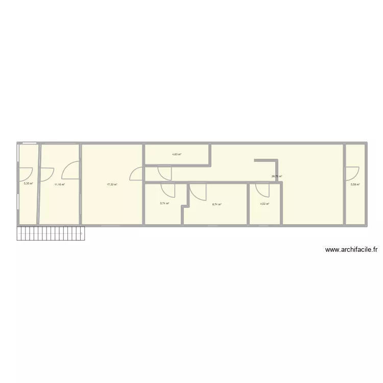 CASA MAMI. Floor plan with 9  and 93 m²