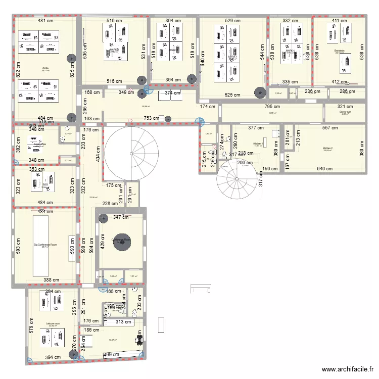 New location _B8_v10. Floor plan with 