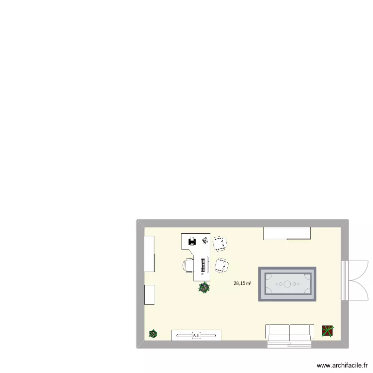 bureau . Floor plan with 