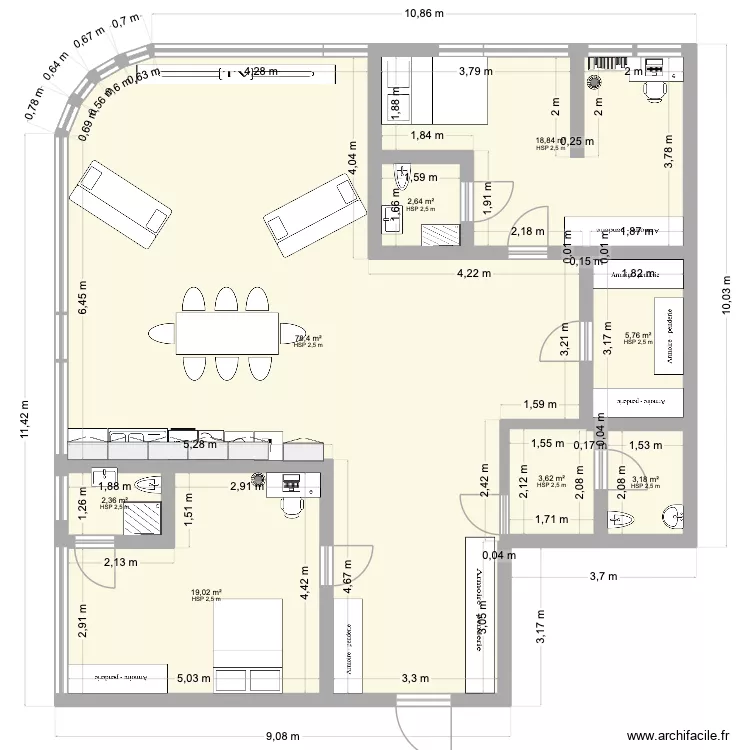 HydeTRISTAN. Floor plan with 