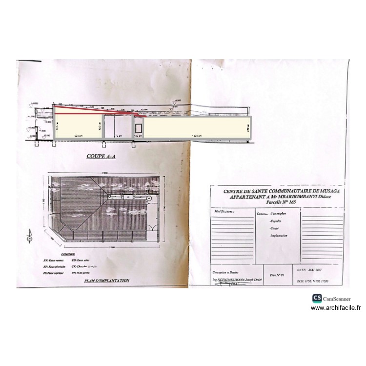 coupe A-A 100825. Floor plan with 0 room and 0 m2