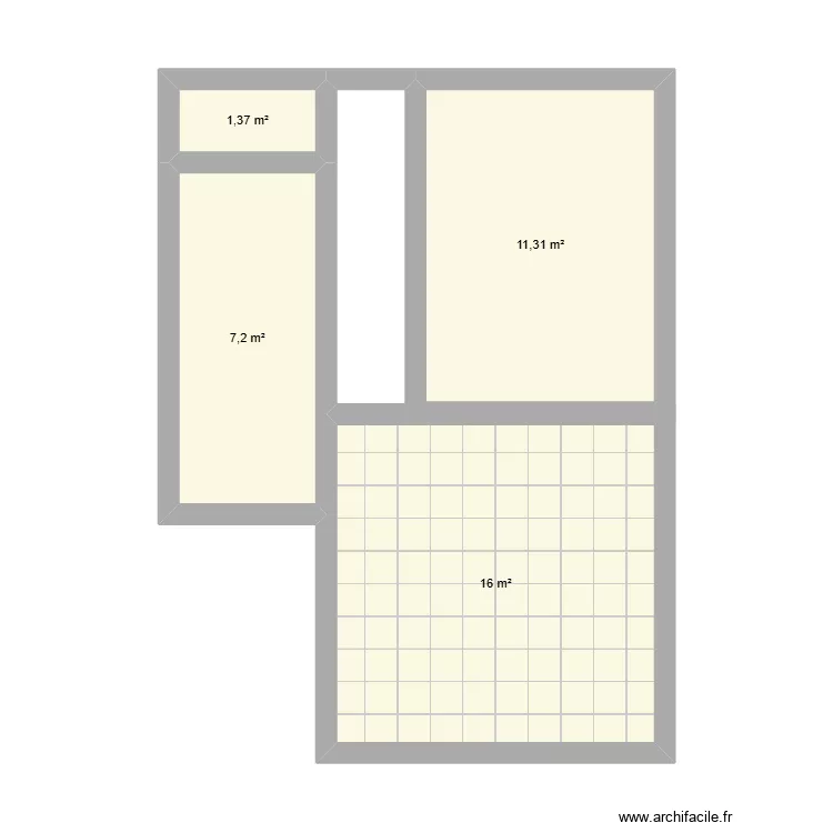 Apartamento do HUGO. Floor plan with 4 and 36 m² Apartamento do HUGO. Floor plan with 4 and 36 m²