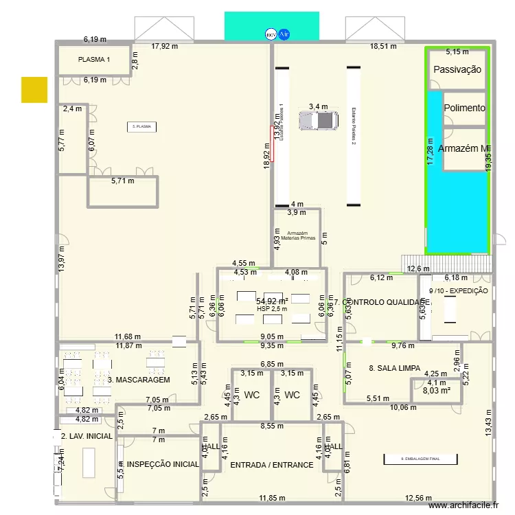 MAP Arruda plataforma. Floor plan with 