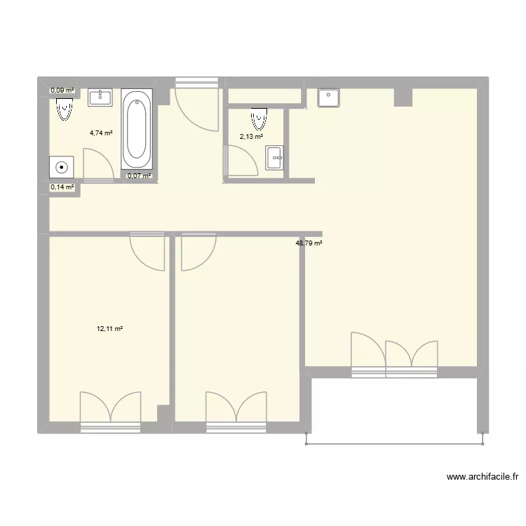 diplomski rad. Floor plan with 8 and 69 m² diplomski rad. Floor plan with 8 and 69 m²