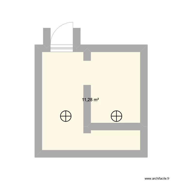 sklepječovice. Floor plan with 