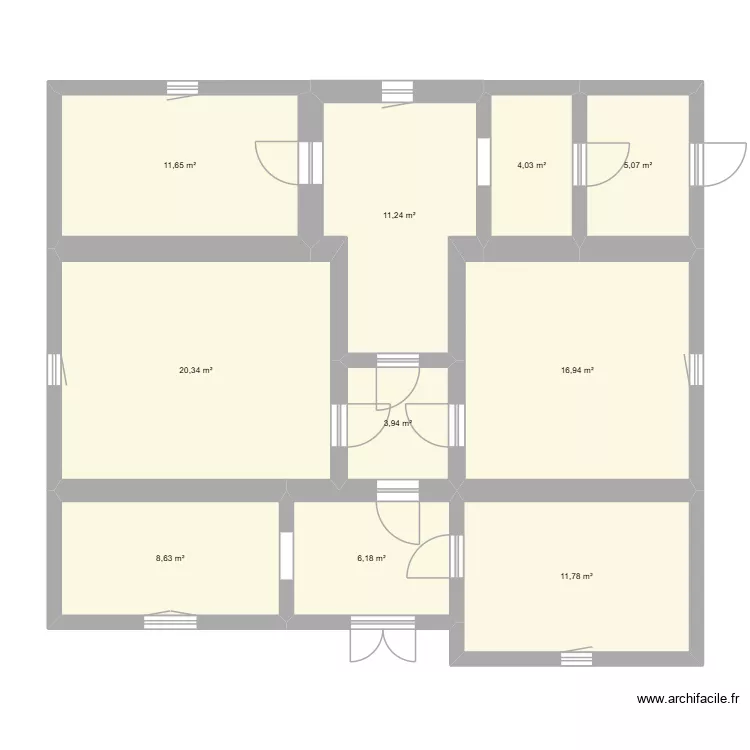 HAUS PLAN. Floor plan with 10  and 100 m²