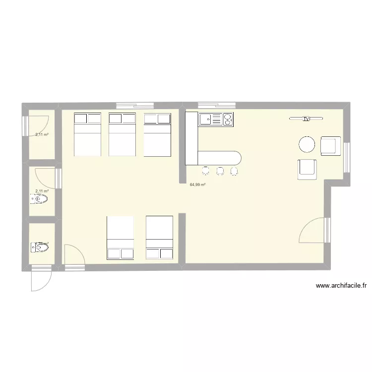 Cangrejo. Floor plan with 