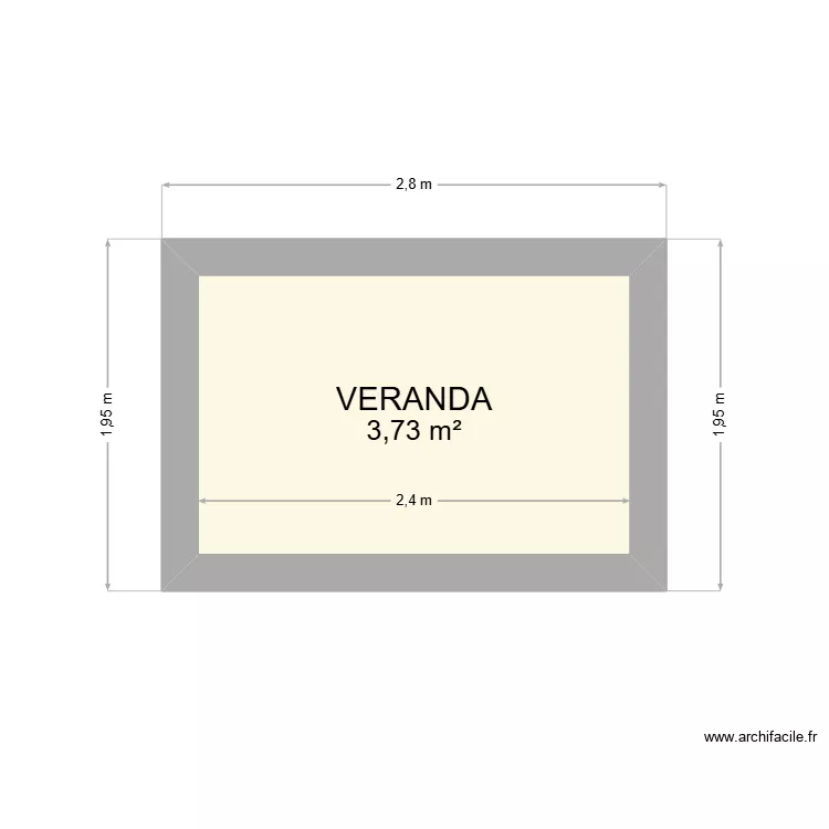 DOMNESTI 2. Floor plan with 1  and 4 m²