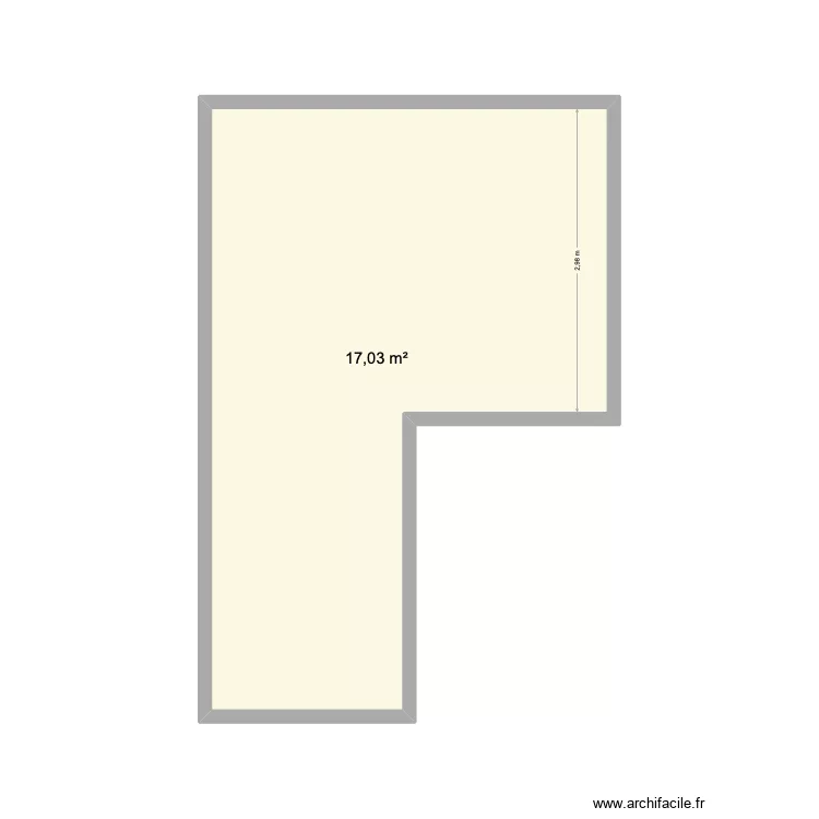 Eden Park. Floor plan with 1  and 17 m²
