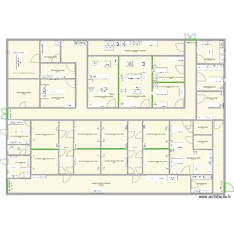 Pig's facility design. Floor plan with Pig's facility design. Floor plan with