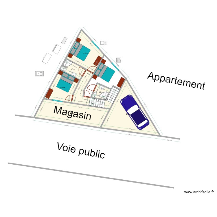 Acher chantier etage2. Floor plan with 0 room and 0 m2