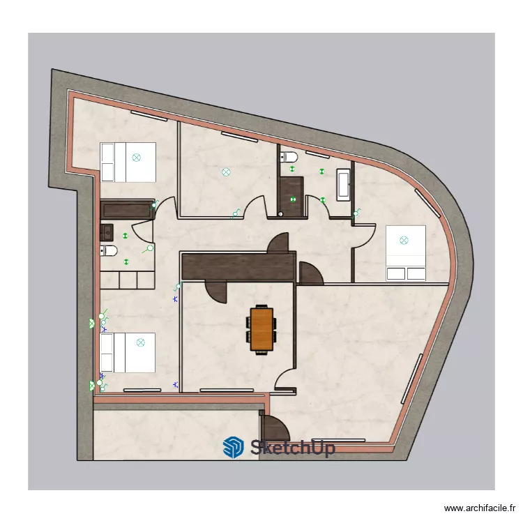 543534. Floor plan with 