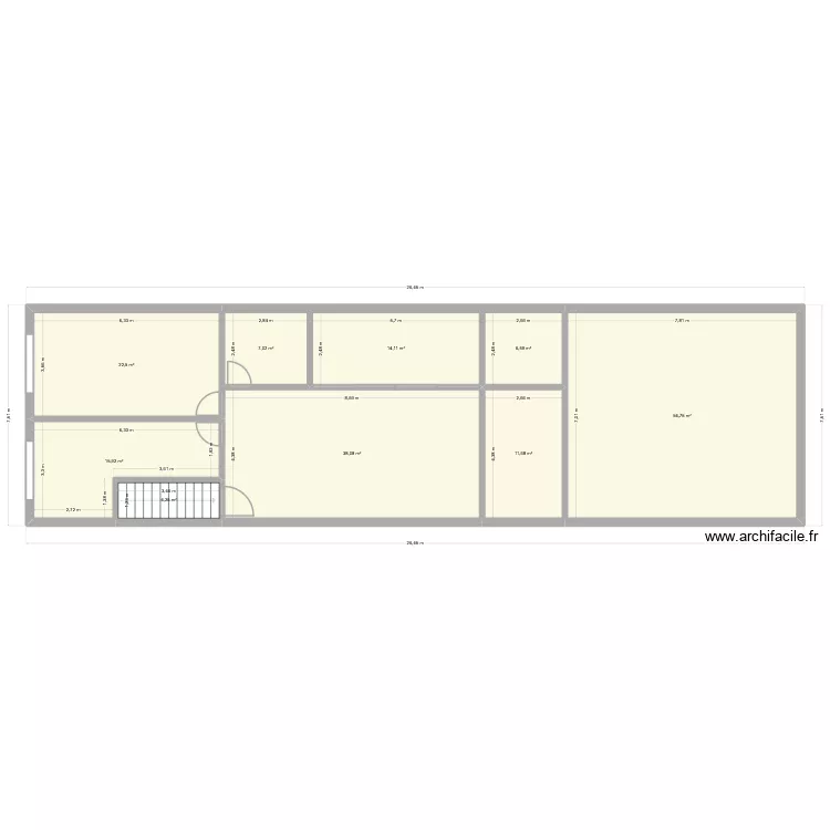 P1_000. Floor plan with 9 and 175 m² P1_000. Floor plan with 9 and 175 m²