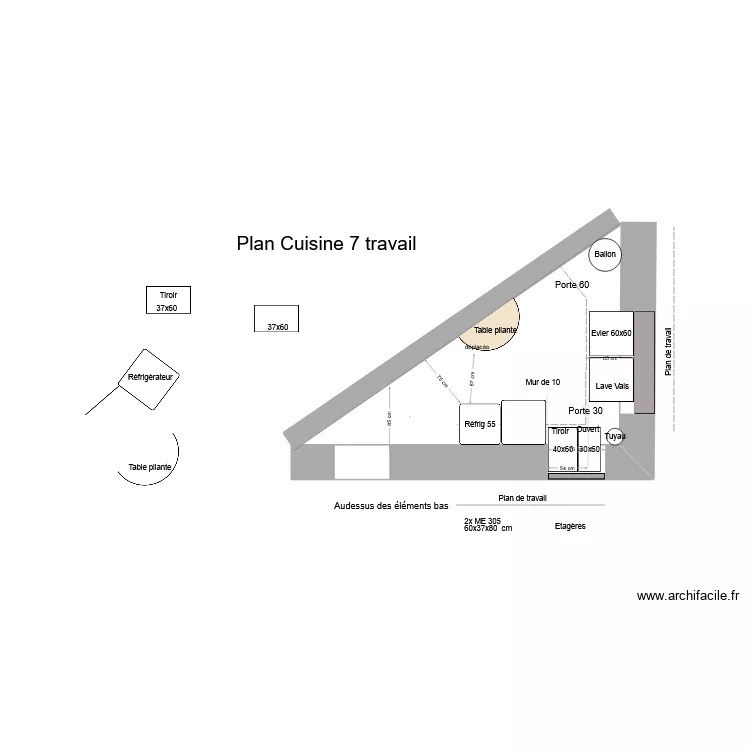 55RL 2D Plan Cuisine 7 2024 12 17 comma avant. Floor plan with 55RL 2D Plan Cuisine 7 2024 12 17 comma avant. Floor plan with