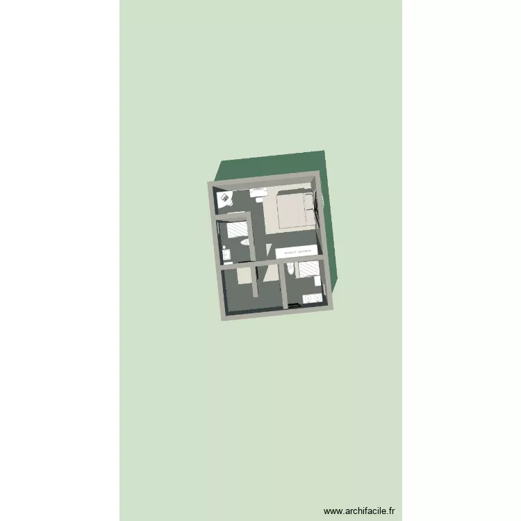 Block. Floor plan with 1 Room and 33 m² Block. Floor plan with 1 Room and 33 m²