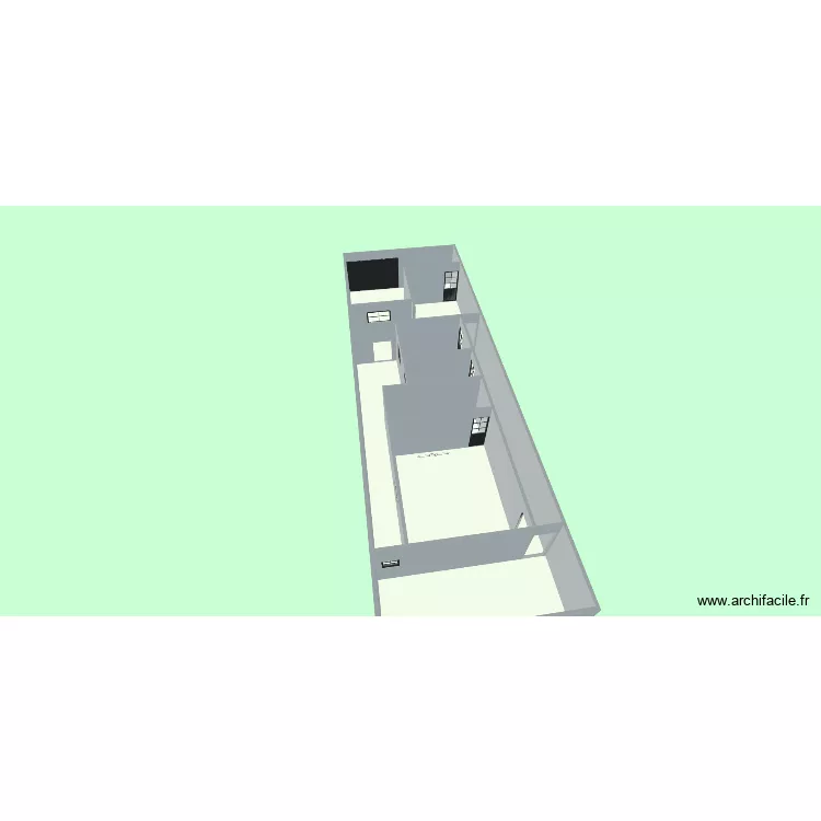 terreno 6x20. Floor plan with 9  and 115 m²
