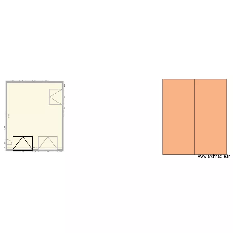 111. Floor plan with 1  and 91 m²