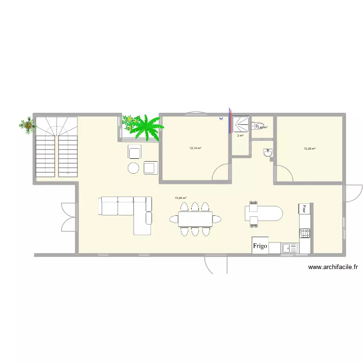 Highlands House. Floor plan with 5 and 104 m² Highlands House. Floor plan with 5 and 104 m²