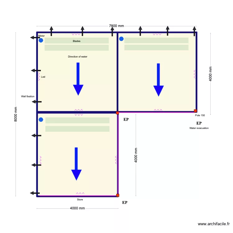 michael. Floor plan with 3 Rooms and 45 m² michael. Floor plan with 3 Rooms and 45 m²