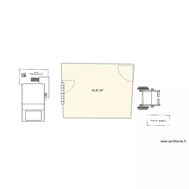 sonaad. Floor plan with 1  and 10 m²