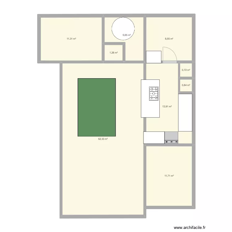 casa2. Floor plan with 