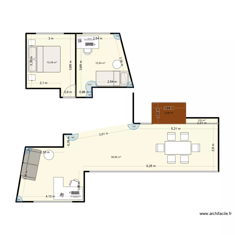 Ifras 1. Floor plan with 5 and 61 m² Ifras 1. Floor plan with 5 and 61 m²