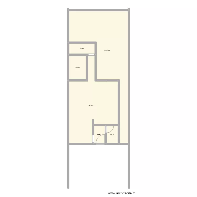 IDEA. Floor plan with 6  and 100 m²