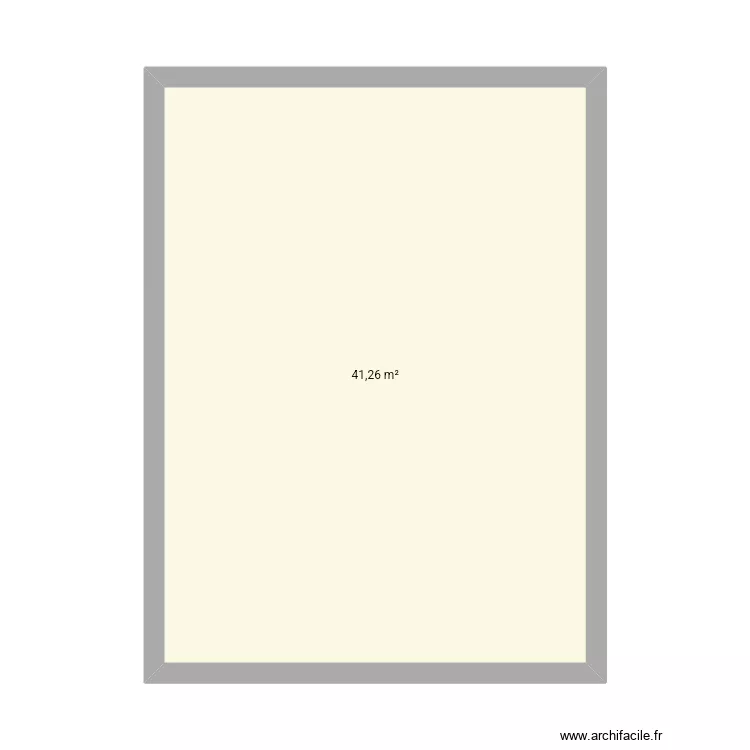 Casa 2. Floor plan with 1  and 41 m²