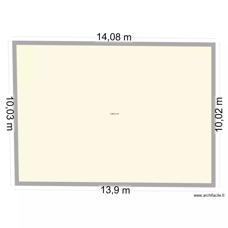 Plan. Floor plan with 1 Room and 129 m²