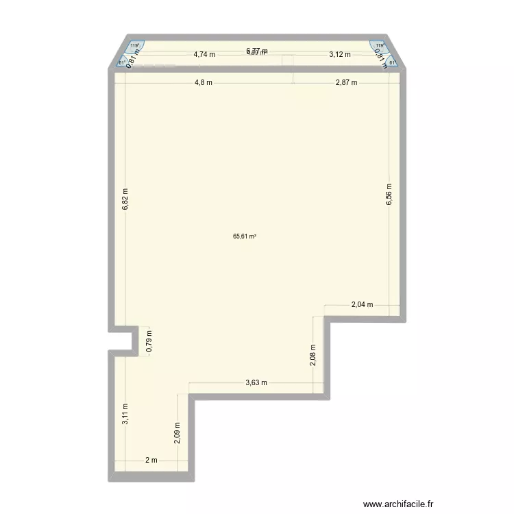 digoine 48 3r 1a sense murs. Floor plan with 2 and 71 m² digoine 48 3r 1a sense murs. Floor plan with 2 and 71 m²