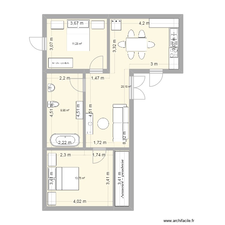 piso 0. Floor plan with 0 room and 0 m2