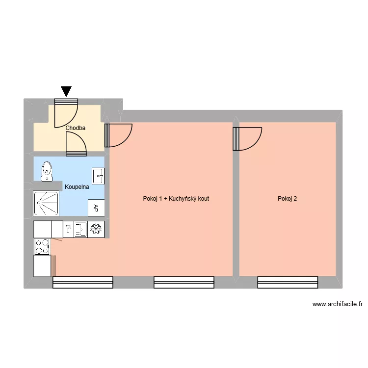 Kolm&aacute; 643, byt 10. Floor plan with 11  and 177 m²