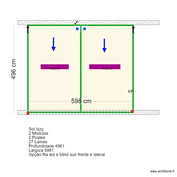 Ligia Reis 2- Olh&atilde;o. Floor plan with 