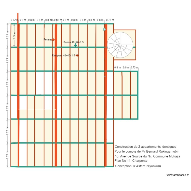 toiture3. Floor plan with 0 room and 0 m2