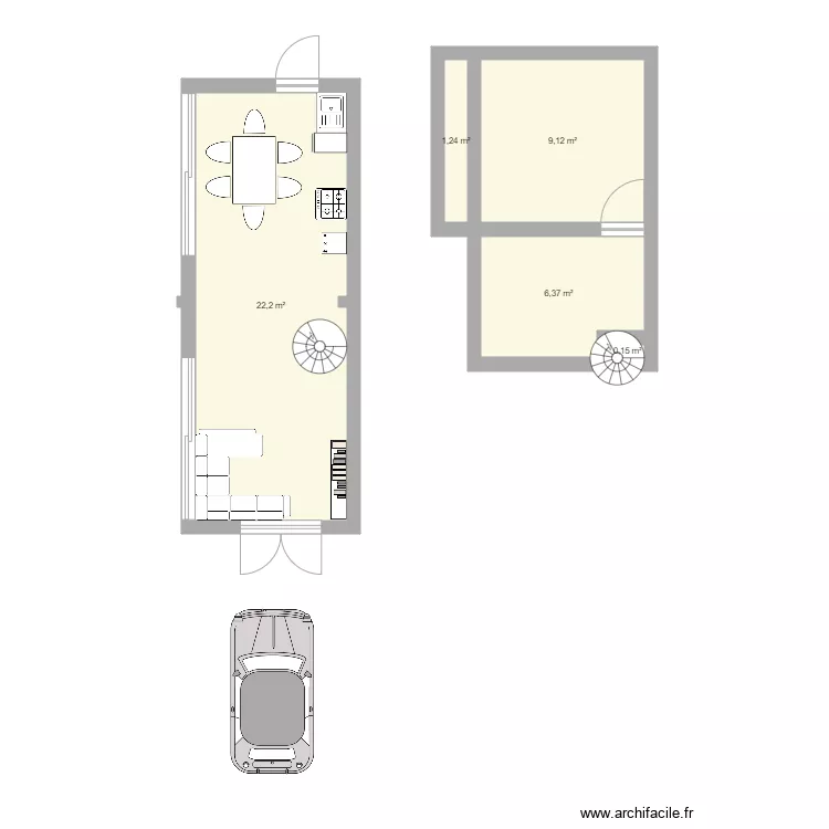 flat 2 pisos huerta. Floor plan with flat 2 pisos huerta. Floor plan with