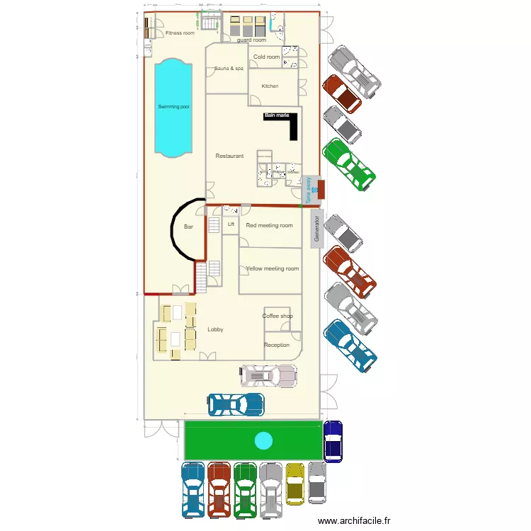 takeaway. Floor plan with 