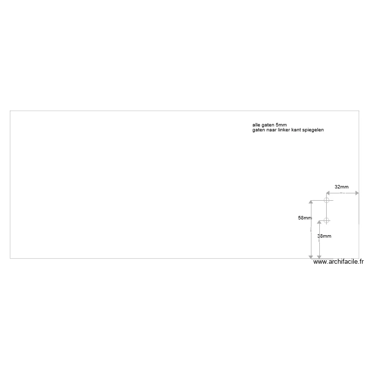 frontje 147mm hoog. Floor plan with 